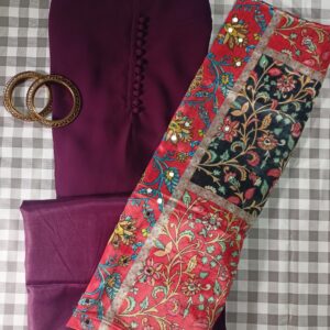 Devas Crimson Bloom Georgette Salwar Set