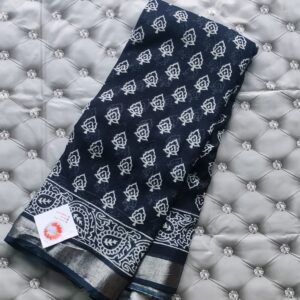 Navy Blue Cotton Daily Wear