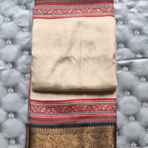 Off White Soft Silk Saree