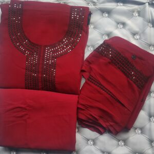 Ruby Royale Embellished Chudi