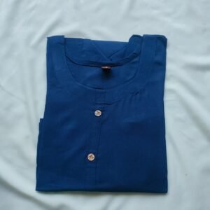 Royal Sapphire Cotton Kurti Top