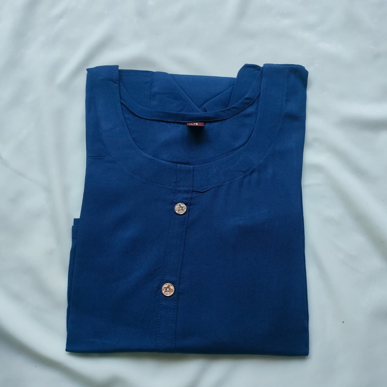 Royal Sapphire Cotton Kurti Top