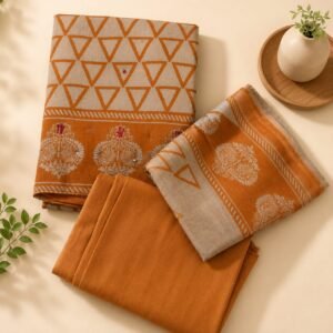 Mustard Geometric Soft Cotton