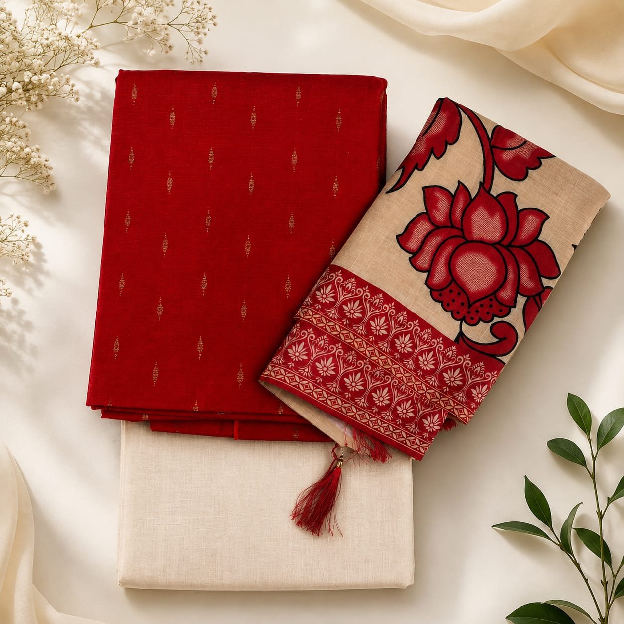 Ruby Blossom Charm